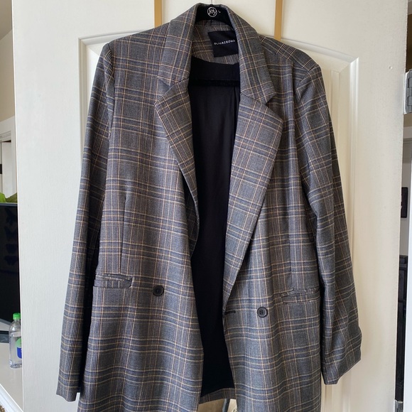 Olivaceous Plaid Blazer - Picture 1 of 1